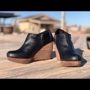 Dr. Scholl’s Harlie Wedge Bootie Black 8.5 True Comfort